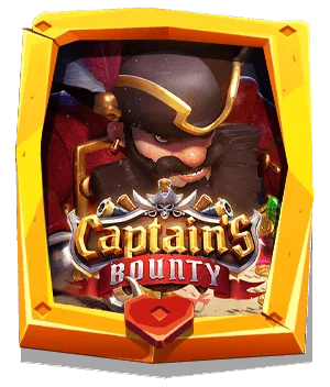หน้าปกเกมสล็อตธีมโจรสลัดในกรอบทอง